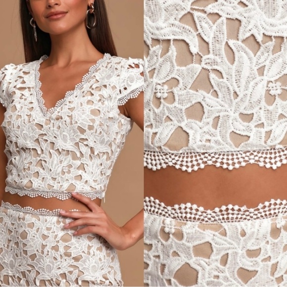 White cut out/lace - Picture 7 of 7